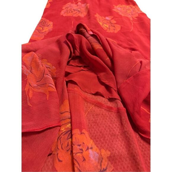 Brand New Jessica Simpson Scarlet Sage Floating Rose Aberdash Midi Dress - Picture 13 of 13